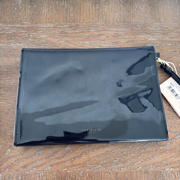 Ted Baker Flourish Envelope Clutch in Navy - Picture 3 of 6